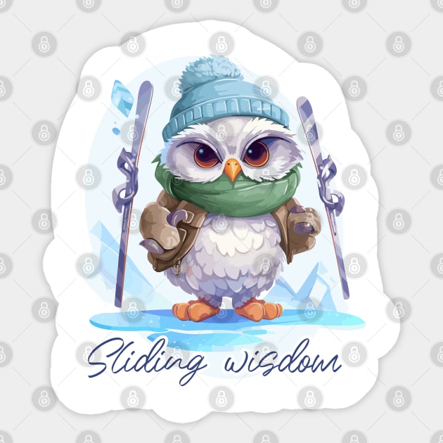 Sliding wisdom Sticker by JessCrafts